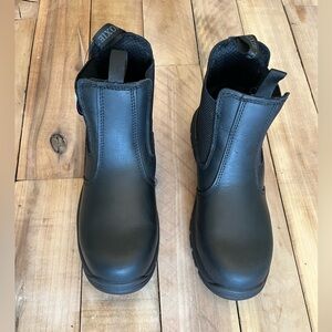 Moxie Trades Angelina Chelsea Black Work & Safety Boots Pull On Women’s Size 9.5